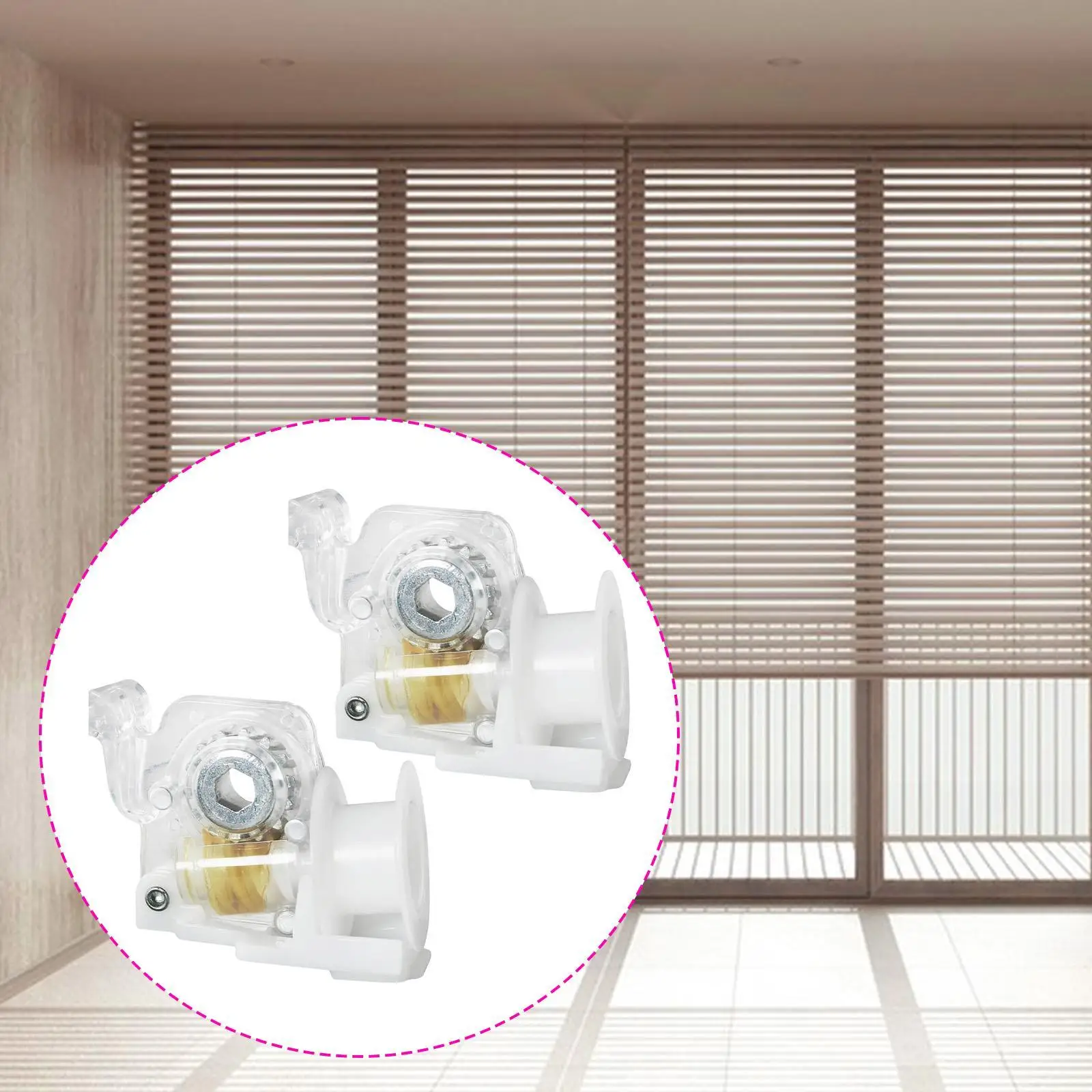2Pcs Cord Adjuster Tilt Mechanism Easy to Use Drapery Hardware Portable for Horizontal Fits Hex Rod for Dorm Farmhouse
