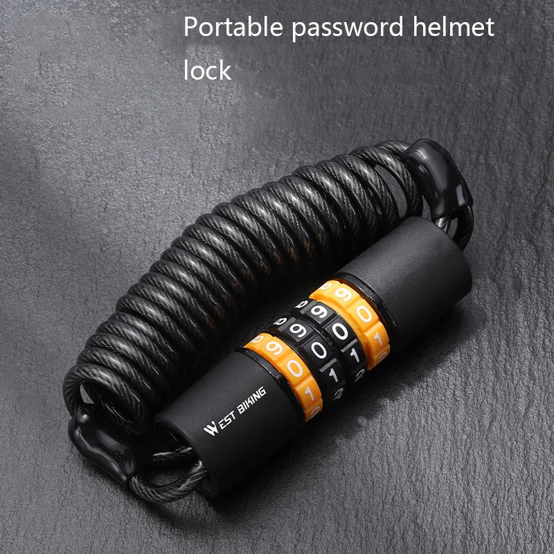 Bicycle Lock Steel Cable Chain Security Password 4 Digit Lock Anti-Theft Combination Number Code Safety Bike Bicycle Accessories