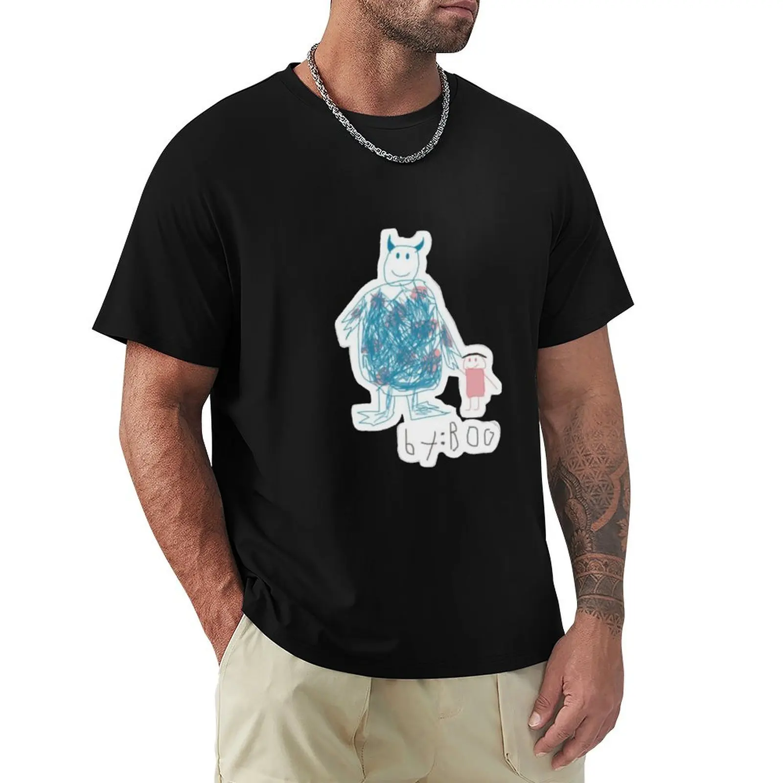 

Boo and Sully drawing from the movie T-Shirt Blouse cheap stuff Man t-shirt anime figures heavyweight t shirts for men