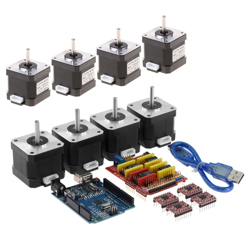 3D Printer Nema17 Stepper Motor 42 Motor + Stepper Motor 42 Motor + shield Engraving Machine