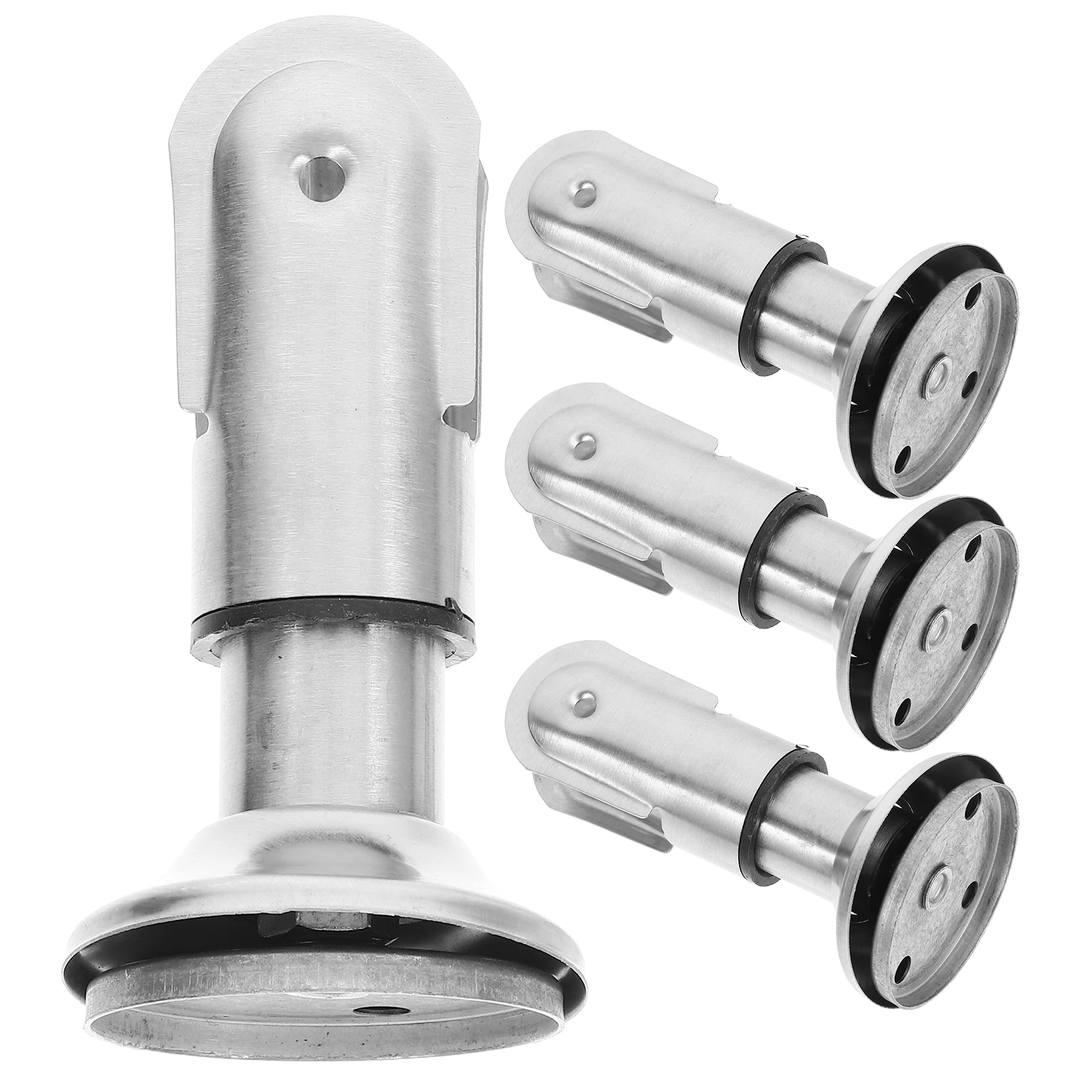 

4 Pcs Stainless Steel Shelf Bracket Partition Support Feet for Bathroom Hardware Toilet Fittings Accessories Durable Thickened