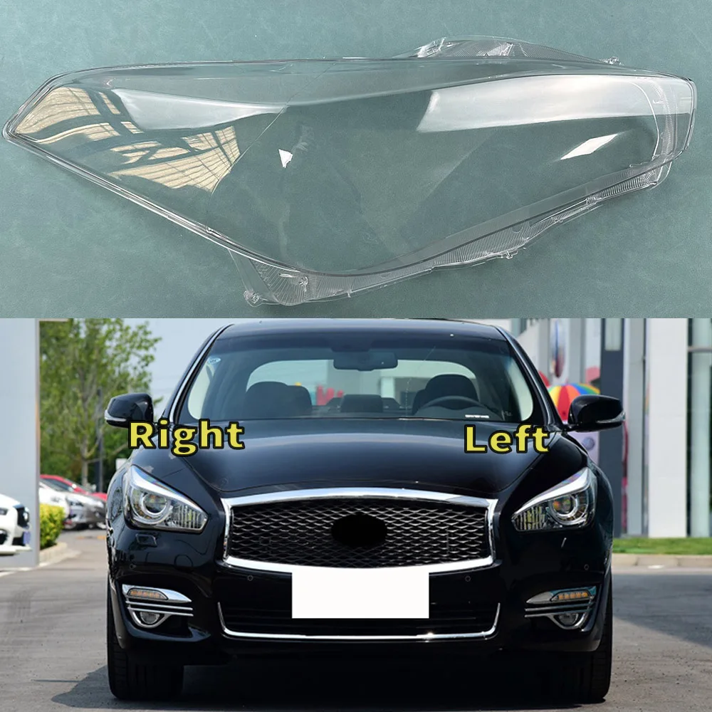 

For Infiniti Q70 2015 2016 2017 2018 2019 Headlamp Cover Transparent Headlight Shell Replace Original Lampshade Plexiglass