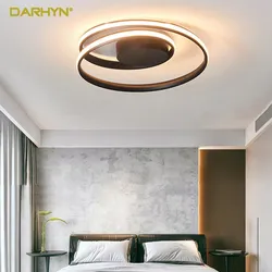 Modern Chandeliers LED Lamp For Living Room Bedroom Study Room White black color surface mounted lights Lamp Deco AC85-265V