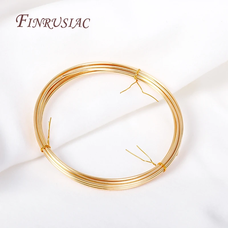 5 meter 18K vergulde koperdraad DIY sieraden maken messing metaaldraad voor handgemaakte draad sieraden ambachten