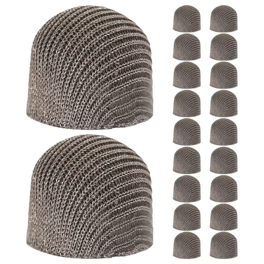 

20 шт. сменных сетчатых наконечников для емкостных стилусов 6 мм, износостойкие, из серебряного волокна, для плавного письма и рисования на планшетах