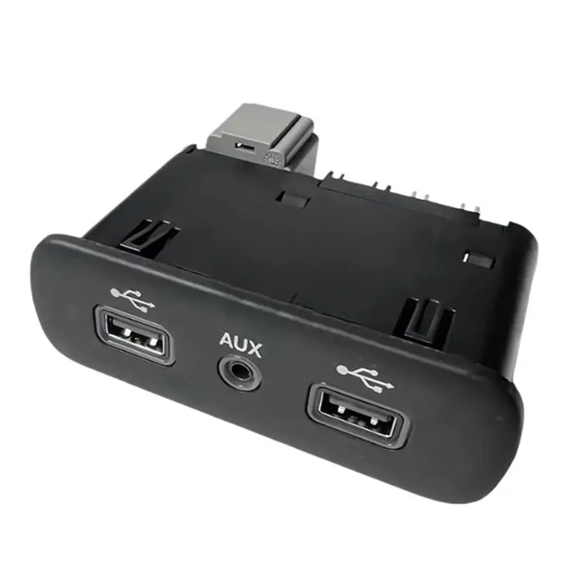 For Dodge Challenger Ram USB Console Aux Connector Hub 68294075AA 68322813AD 68322813AC- Latest-USB Interface-ABQA
