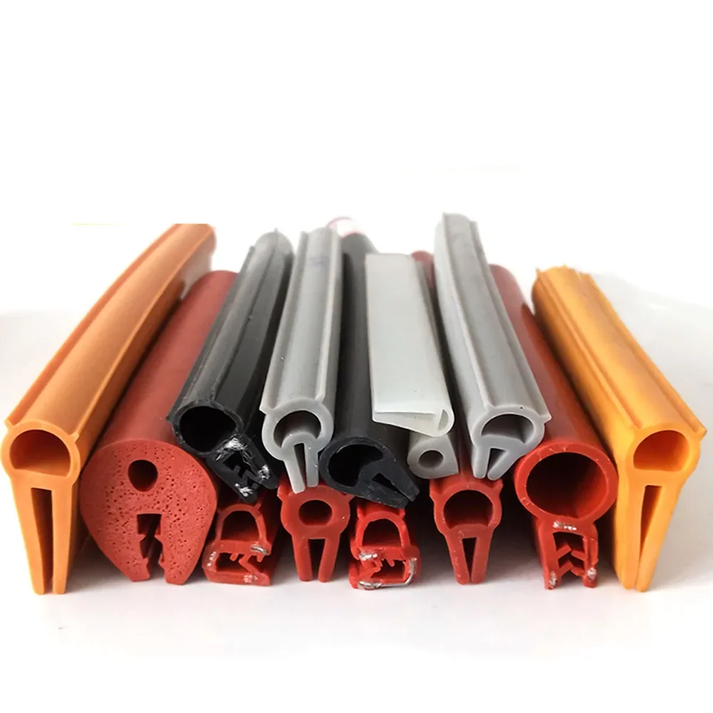 

Silicone Edge Guard Noise Insulation Car Door Seal Strip U Type Side And Top Bubble High Temperature Oven Anti-Collision Strips