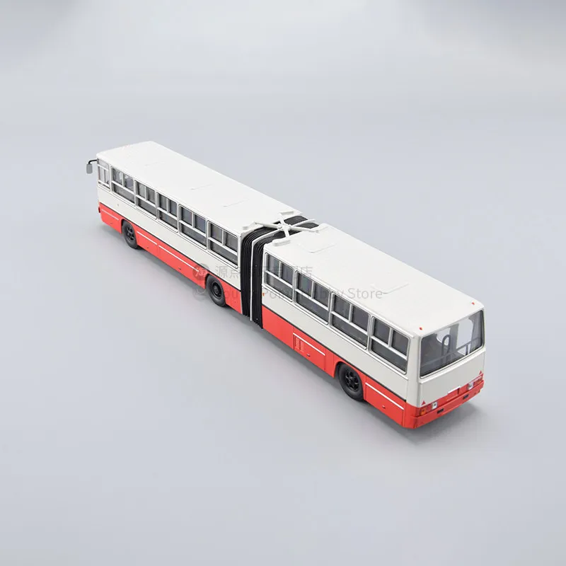 1/43 مقياس سيارات لعبة IKARUS-280 نموذج حافلة مفصلية مادة سبيكة 900551 نموذج ثابت أحمر تحصيل حلية لعبة الأولاد هدية