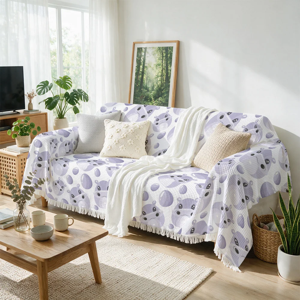 Cute Animal Print Throw Blanket Sofa Throw Couch Cover Decorative Home Decor Living Room Accent for Seasonal Nap