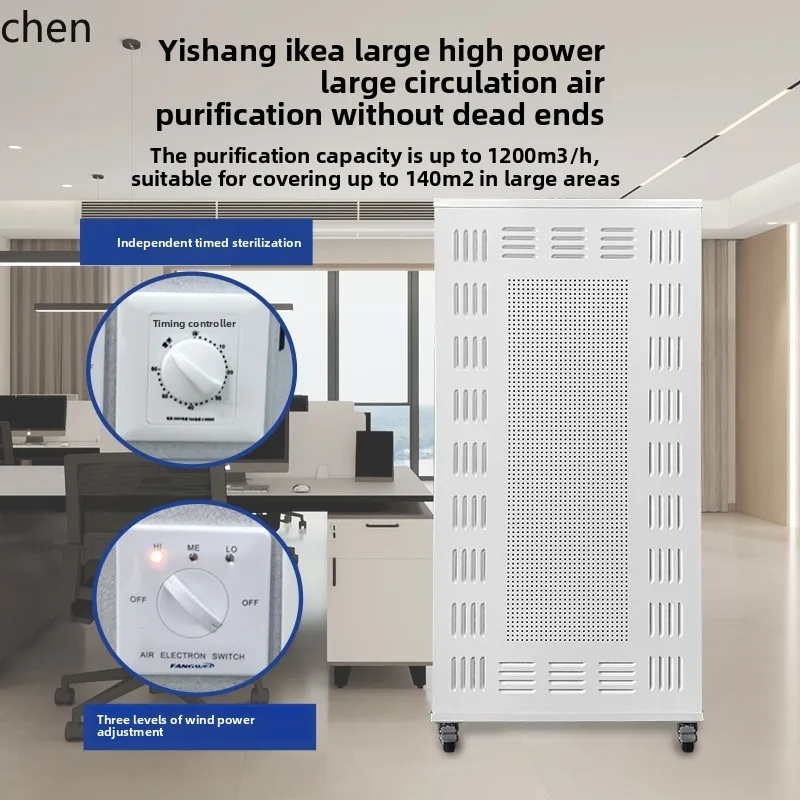 Purificatore d'aria industriale HTT, sala da biliardo, Internet café, sala scacchi e carte, tipo ad alta potenza per rimuovere fumo di seconda mano