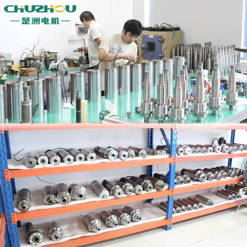2.2 Kw milling spindle motor 400 Hz 24000 rpm 100 mm spindle motor for numerical control router engraving