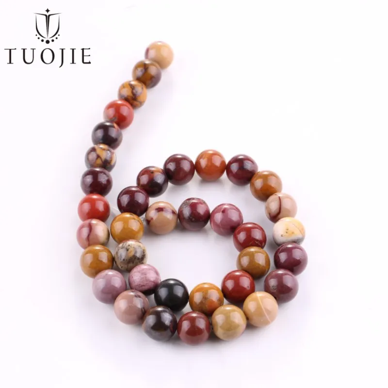 

2 6 8 10mm Natural Mookaite Gem Beads Round Loose Stone Bead For Jewelry Making DIY Charms Necklace Bracelets Accessories