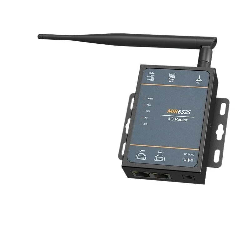 

Dual network port 4G industrial router, Mobile Unicom Telecom Full Netcom, plug-in card router MIR652S/MIR652R
