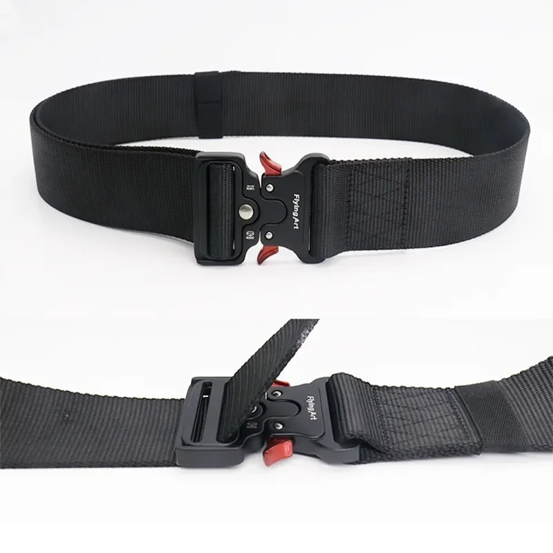 Flying Art 50MM Wide Belt Military Nylon Tactical Belt Outdoor Training New Unisex Pants Accessories Fashion Designer Waistband