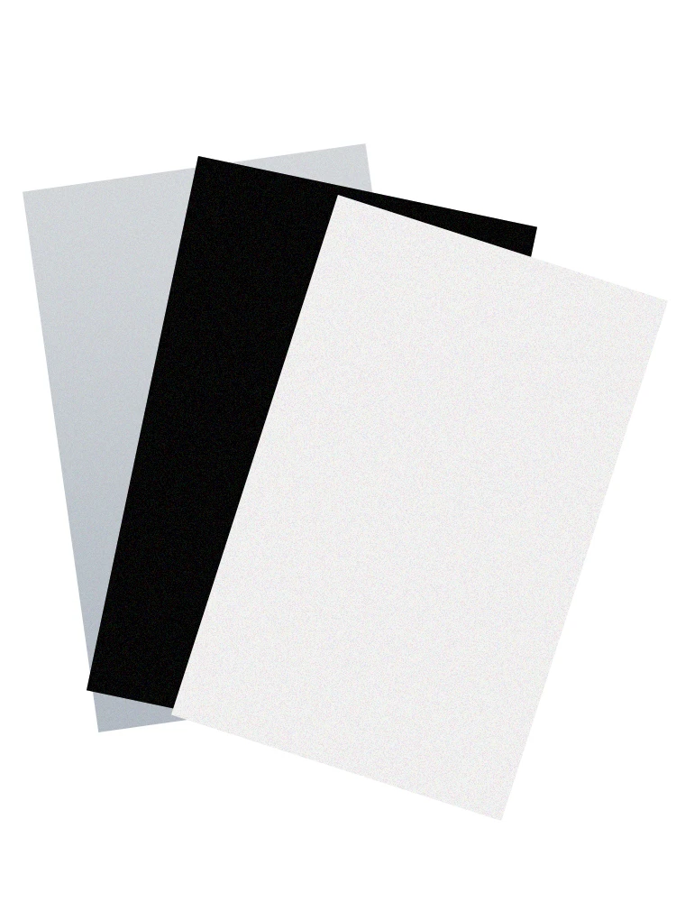 Foglio di plastica PP bianco smerigliato/nero 100x200 210x297 200x300 300x400mm Spessore 0,3/0,4/0,5/0,6/0,8/1/1,5/2 mm