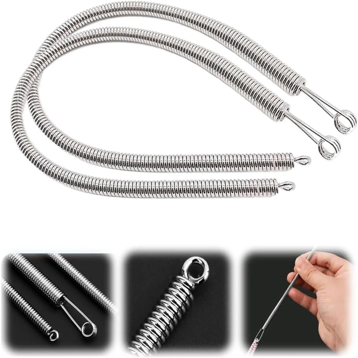 Spring Drawstring Needle Threader, New DIY Rope Threader Clip,Drawstrings Replacement with Easy Threaders,Drawstring Threader