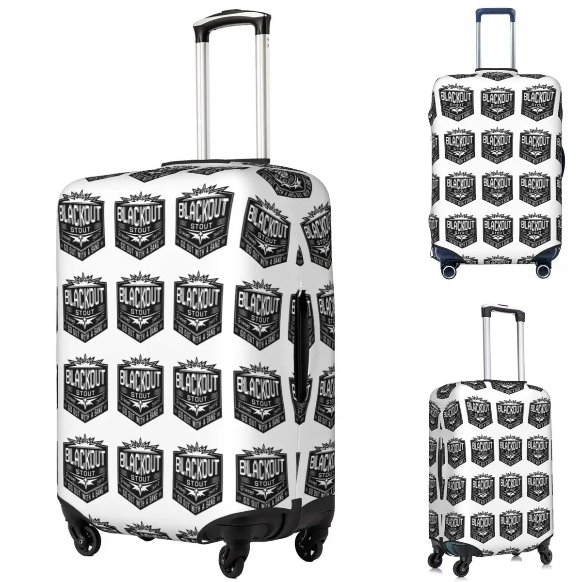 

Deep Rock Galactic Black Out Stou Suitcase Cover Protection Elastic Travel Luggage Protector Covers for 18-32 Inch