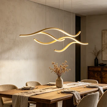 Modern Linear LED Chandeliernging Lamp 1