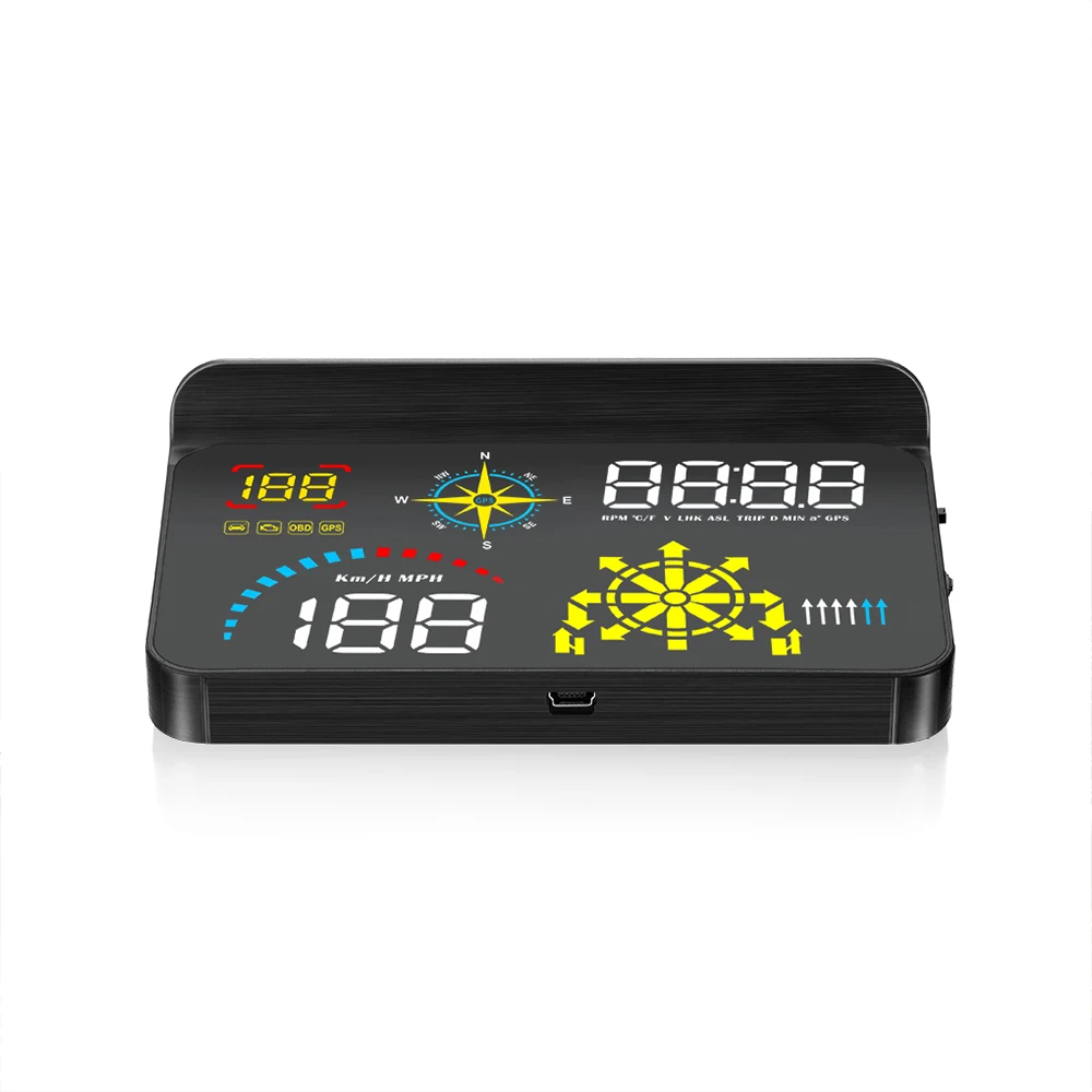 

Hot Sale Car Head Up Display Q10 5.8 inch Large Screen GPS HUD Q10 Car OBD2 Head Up Display