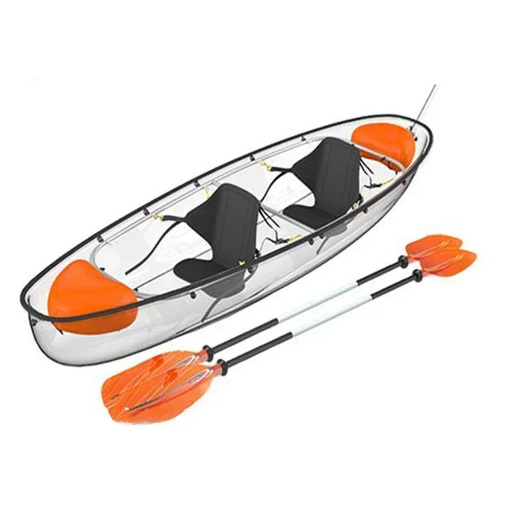 durable transparent Polycarbonate kayak boats sale, fashionable lake sport boats