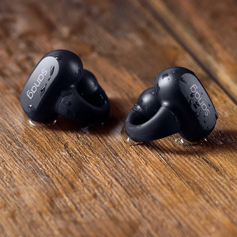 Earphone Bluetooth 5.3 nirkabel baru, headphone dalam telinga penghilang kebisingan earbud musik Stereo kontrol sentuh dengan mikrofon