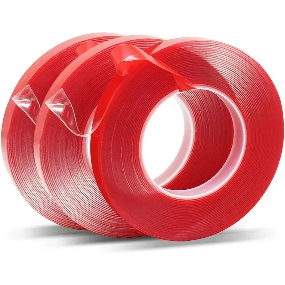 2025 Transparent Silicone Double Sided Tape 1.5/1.8cm Sticker for Car High High Strength No Traces Adhesive Sticker Living Goods
