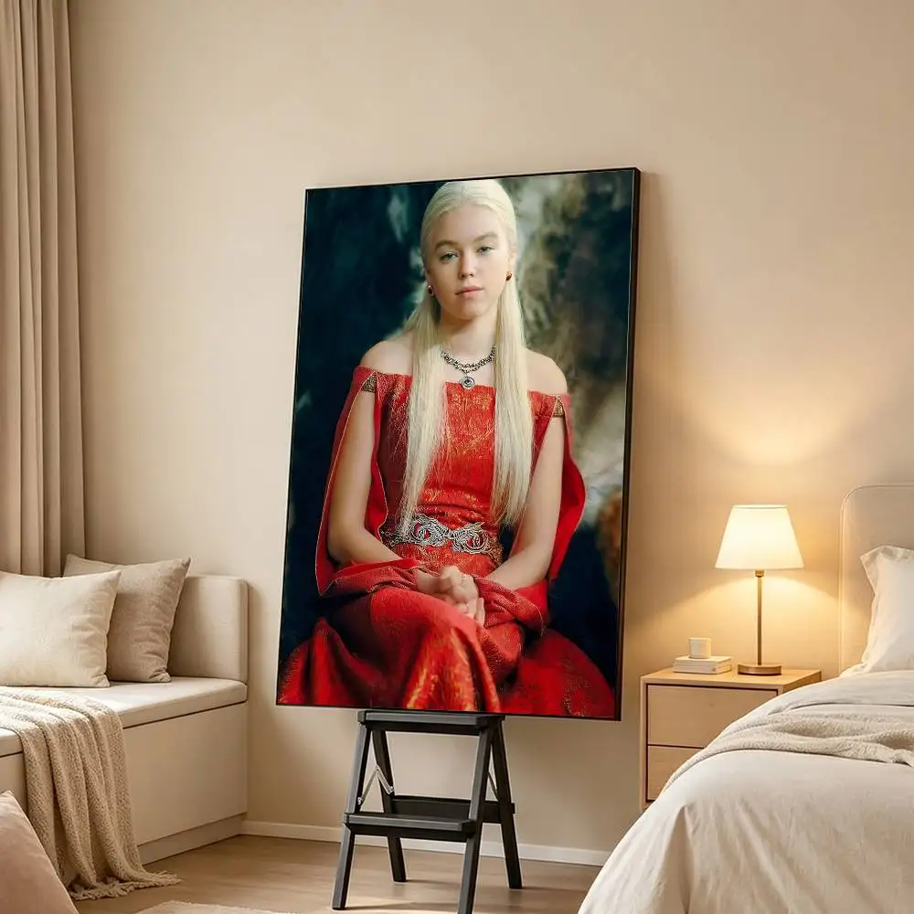 Hot Game of Thrones T-Targaryen Poster High Quality Dorm Living Room Aesthetic Wall Decoration Painting Stickers Gift