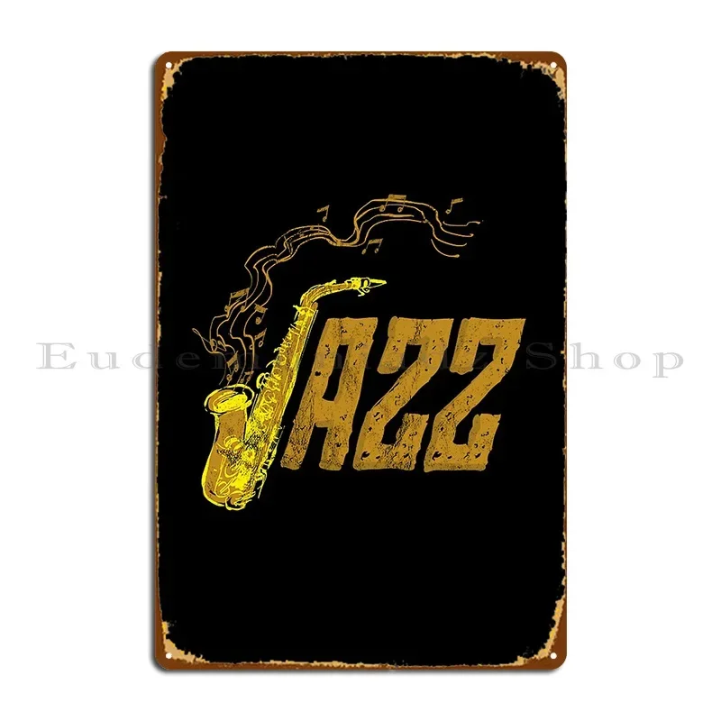 Saxophone Day Jazz Music Band Orchestra Jam Session Metal Plaque Plates Designs Cinema Personalized Decoration Tin Sign Poster