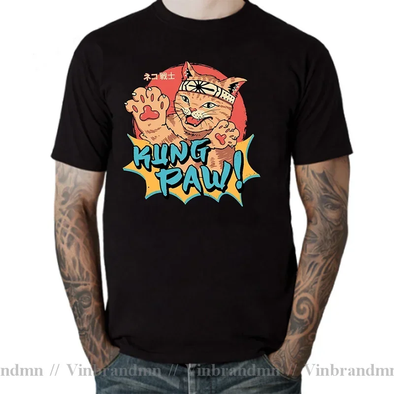 Newest Design Catana Kawaii Harajuku T Shirt men Ninja Cat tshirt Samurai Cat Anime Tshirt Japanese Kaiju Sushi Cat T-shirt