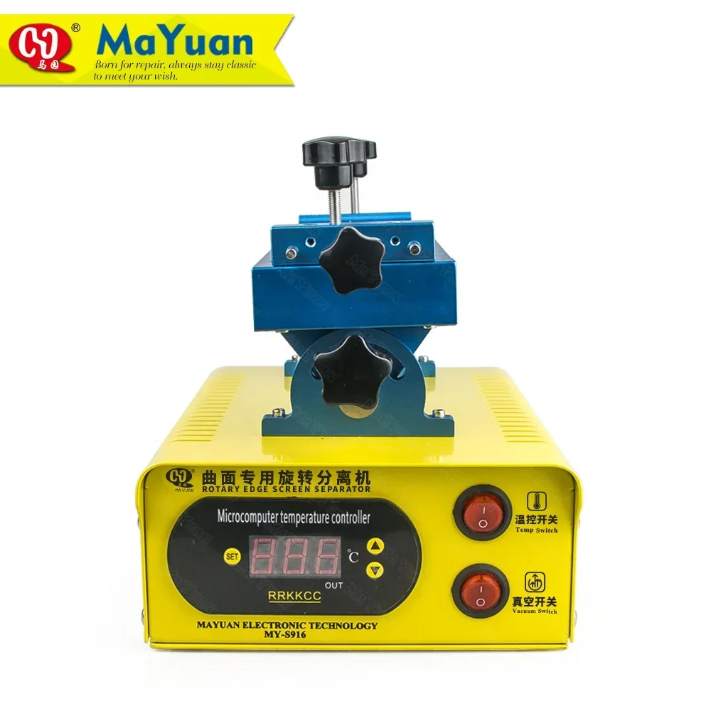 MY-S916 Rotary Heating Plate Mobile Phone LCD Screen Glass Frame Repair Separator Machine for Edge Flat Screen