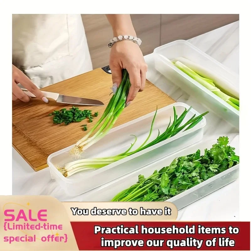 1/2Pc Refrigerator fresh-keeping storage box fresh-keeping artifact,Small Food Preservation Boxes Transparent Sealed Storage Box