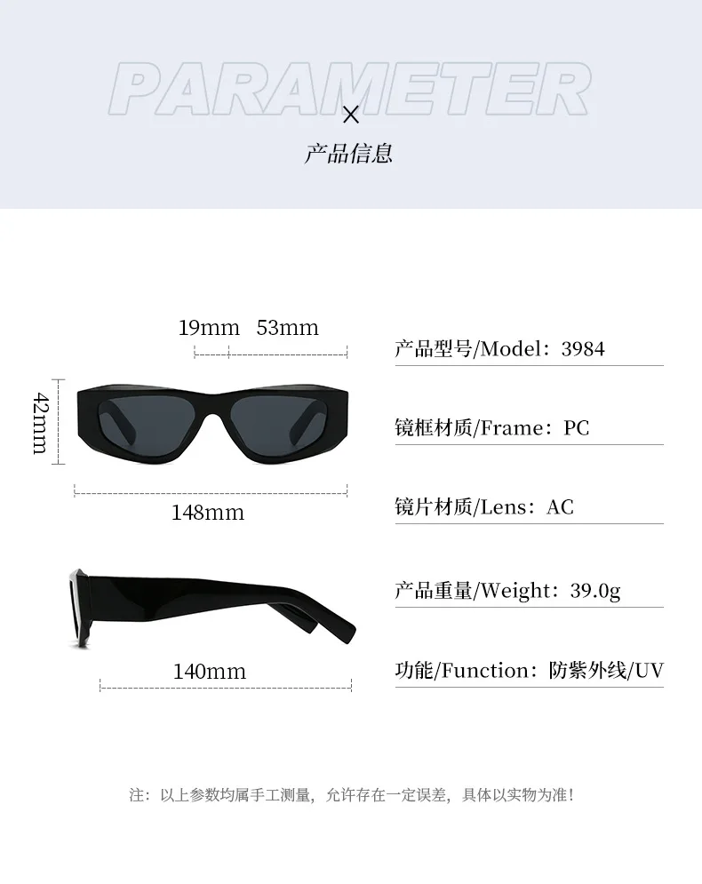 Klassische Unisex-Sonnenbrille, trendige Sonnenbrille für Männer und Frauen, Reisen, Driving Shades, Markendesigner-Brillen – Detail 6