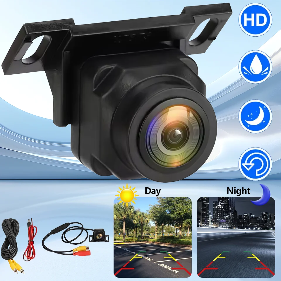 Car Backup Camera Rear View Camera 1080P Clear Anti-Interference 170 Degree Wide Angle Adjustable Vehicle Small Reversing Camera