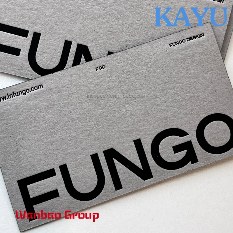 

Custom Luxury Custom Printing 100pcs Thank You Embossed Paper Business Cards with Logo