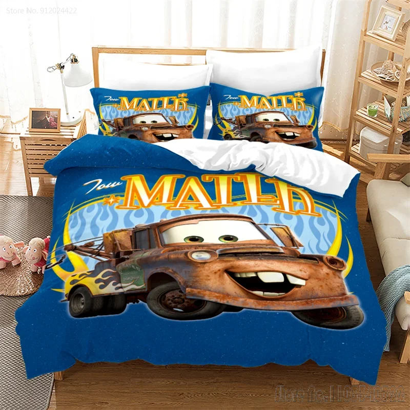 Disney McQueen 95 Love Child Duvet Cover Set HD Comforter Cover for Kids Bedding Sets Bedclothes Bedroom Decor