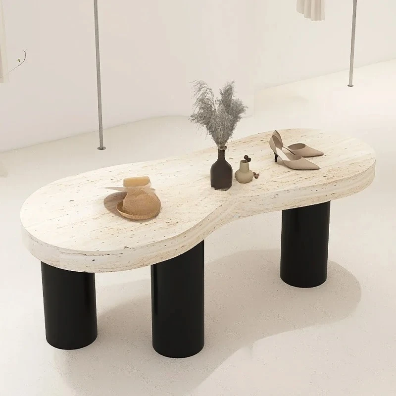 FFNakashimadai travertine display table women's clothing store jewelry shoe bag display water table prop display stand