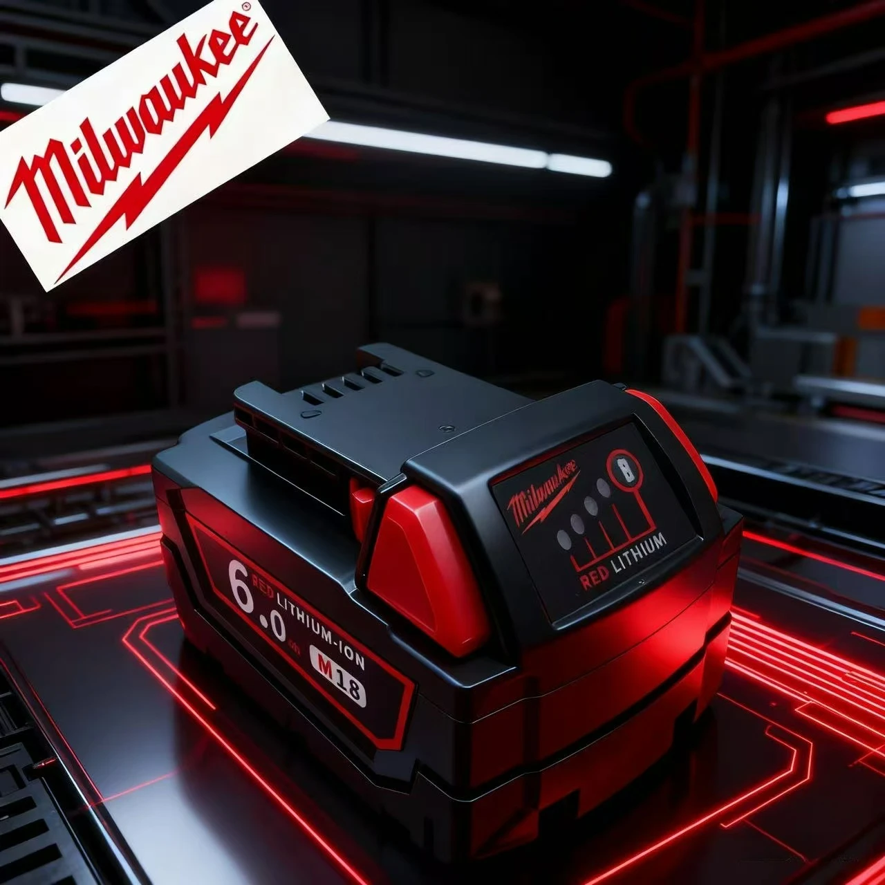 

Original Milwaukee 18V 21700 12.0Ah 8.0Ah Replacement Lithium Battery for Milwaukee M18 48-11-1815 48-11-1850 2604-22 Battery