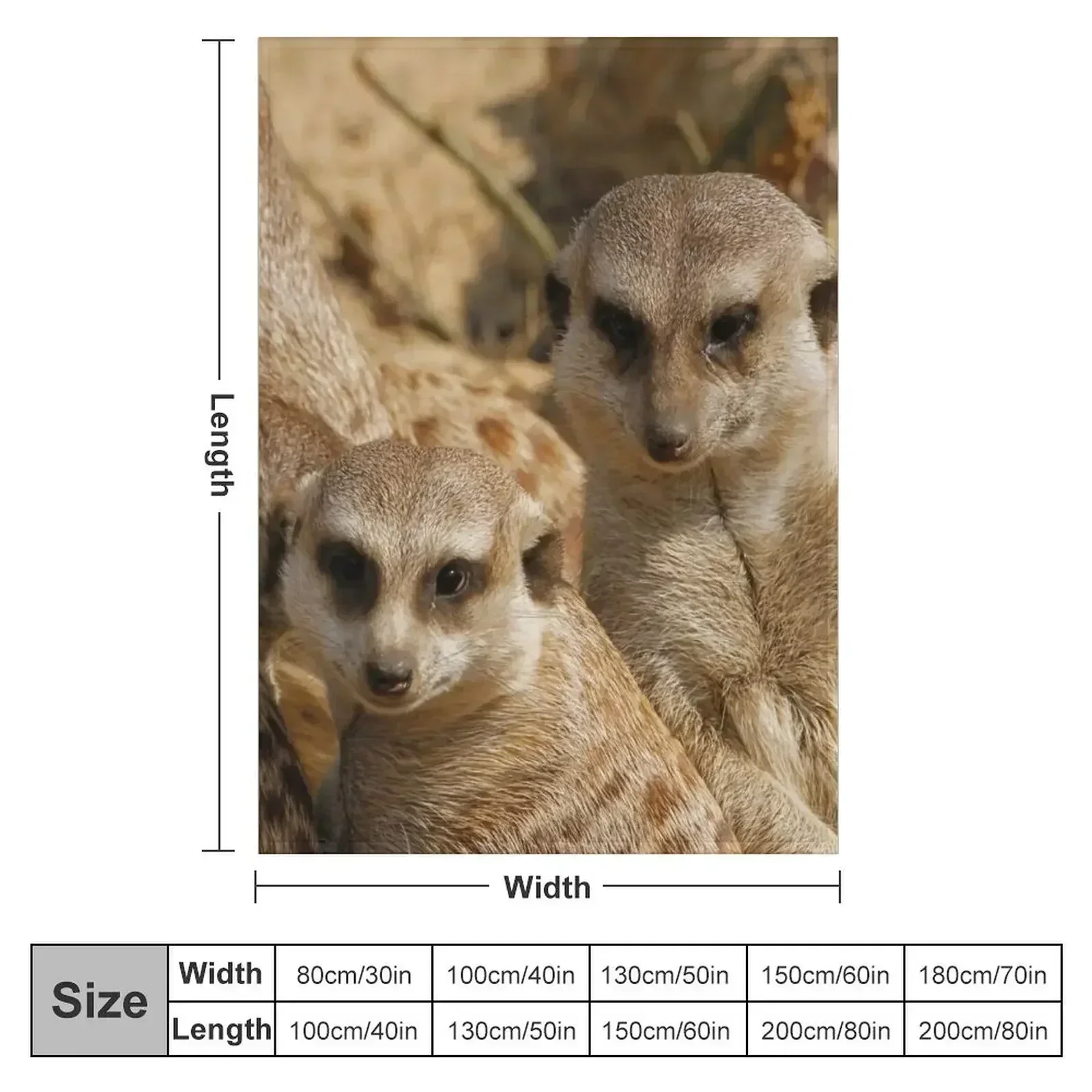 Meerkat 039 Throw Blanket Decorative Sofa Hairys christmas gifts Sofas for babies Thermals For Travel Blankets