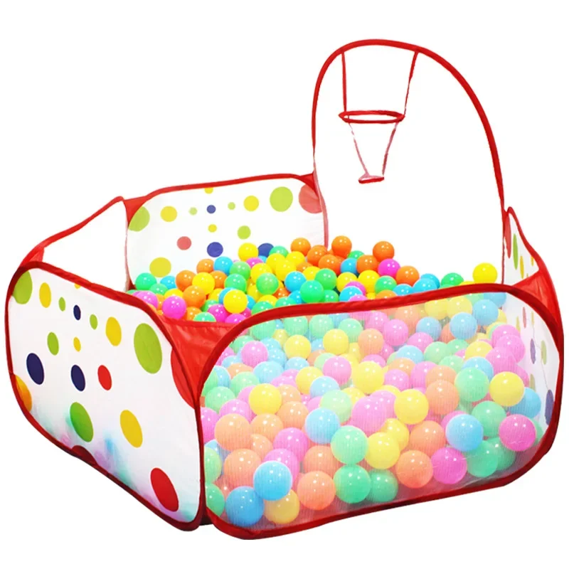 1.5M/1.2M/0.9M Box per bambini Infantile Piscina di palline per bambini con cestino Parco giochi Tenda Ocean Ball Pit Portatile Giocattoli per interni Ragazze