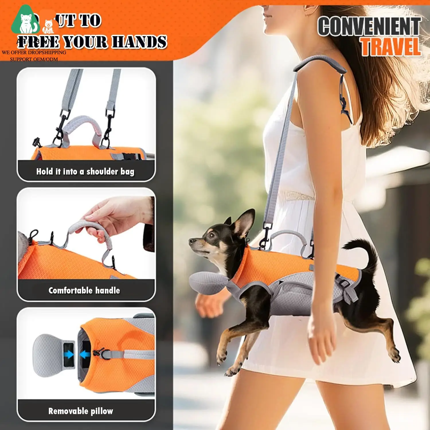 2-in-1 Cat & Dog Carrier 4