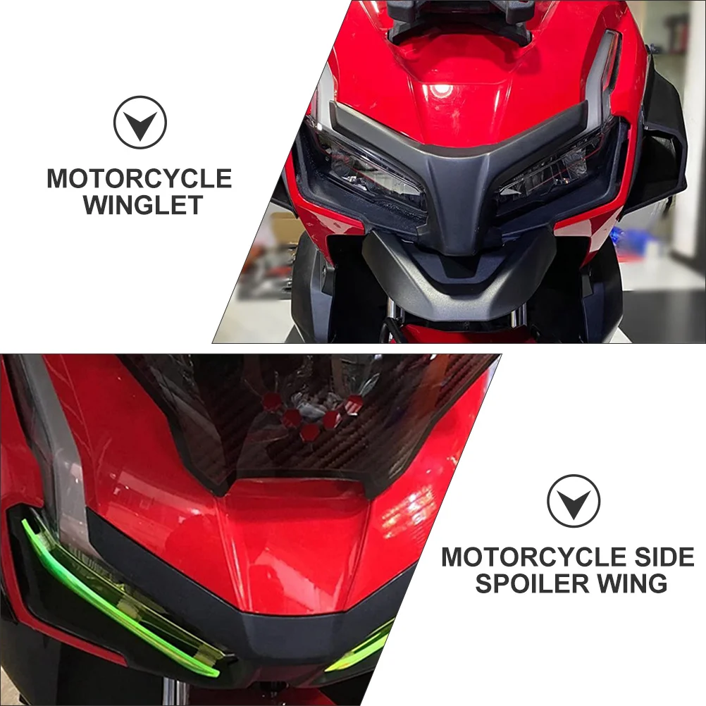 

2pcs Motorcycle Fairing Winglets Durable Anti-Scratch Dustproof Motorbike Side Spoiler Wing Premium Material Replacement For