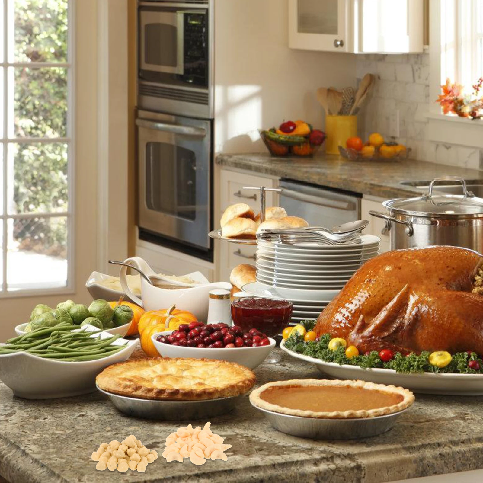 1 set 1 set Diy Noten Decoratie Simulatie Mini Noten Plastic Craft Realistisch Huis Voedsel Voor Diy Decor Tiny Voedsel Accessoires