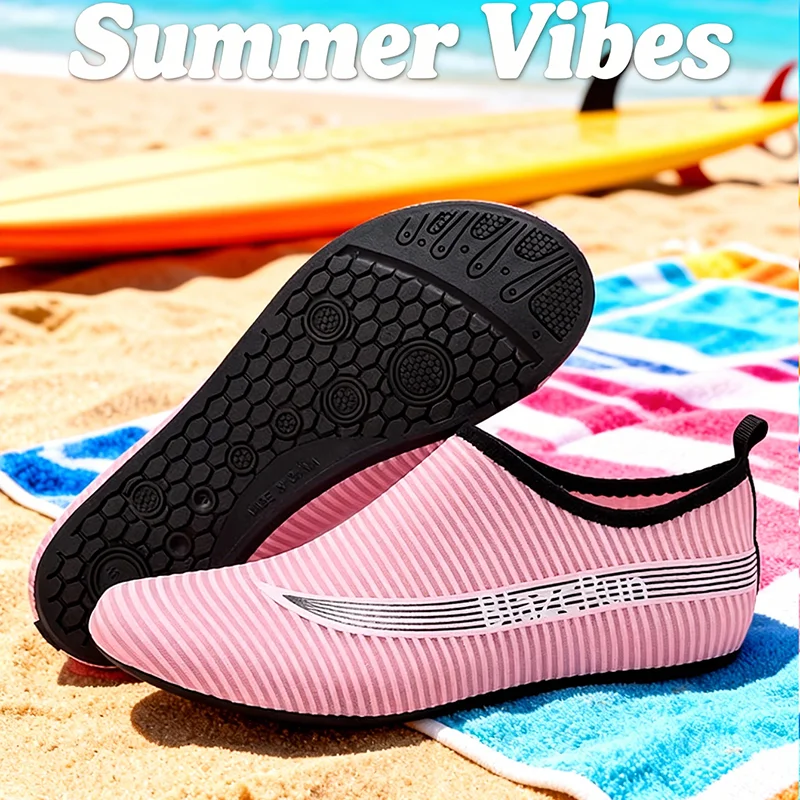 Unisex Water Shoes Soft Beach Non-Slip Aqua Shoes Quick Dry Breathable Swimming Diving Snorkeling Sneaker Socks Slipper
