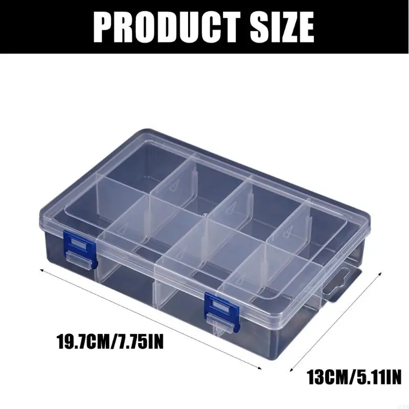 4XBA Plastic Storage Box 8 Slot Upgrades for Efficient Space Management