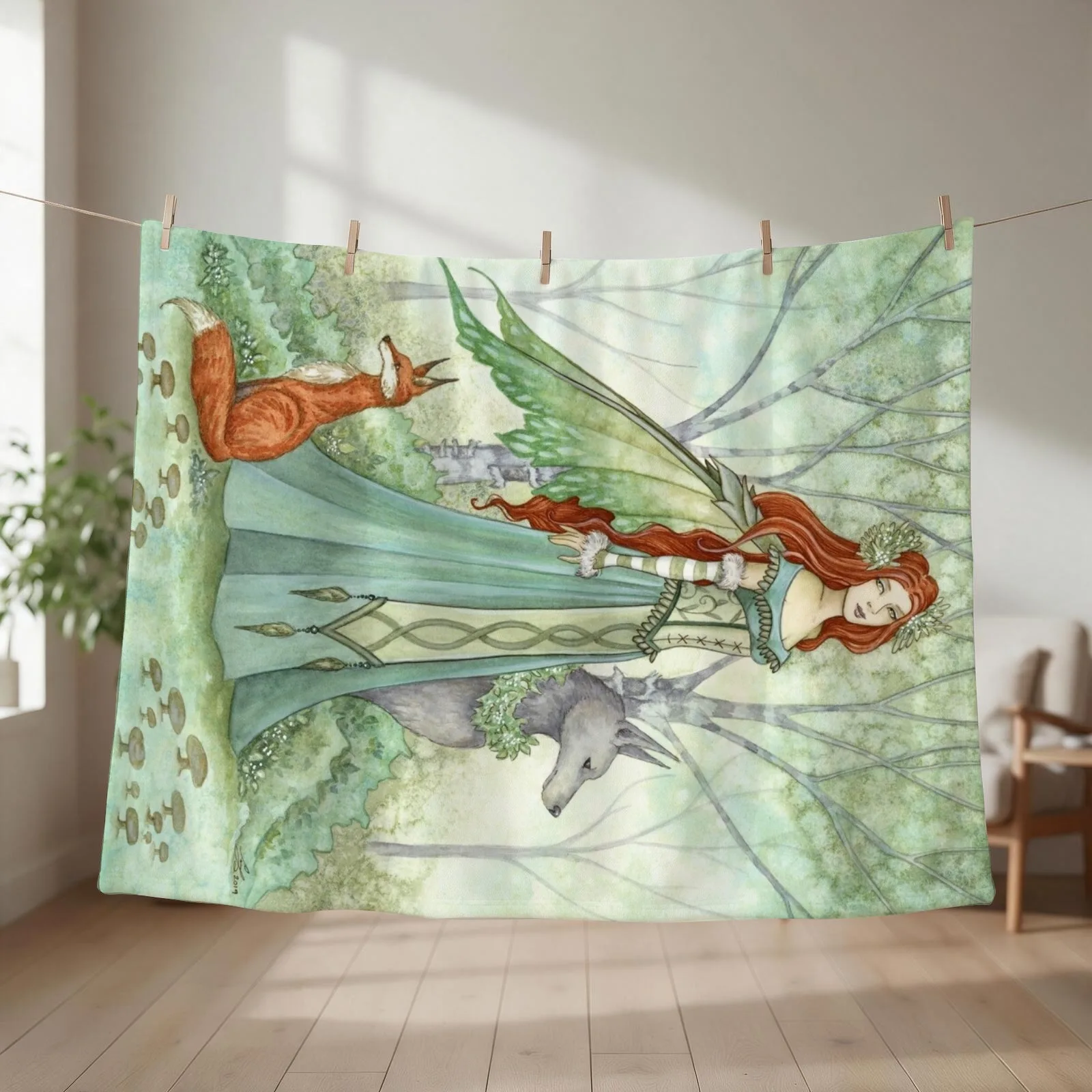 Woodland Guardians Throw Blanket Luxury Hair Thin for sofa Blankets