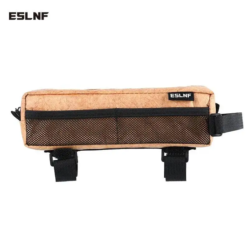 

ESLNF Bicycle Front Beam Top Bag Set Head Tube Phone Pouch Included - Mountain & Road Bike Cycling Accessories Pack