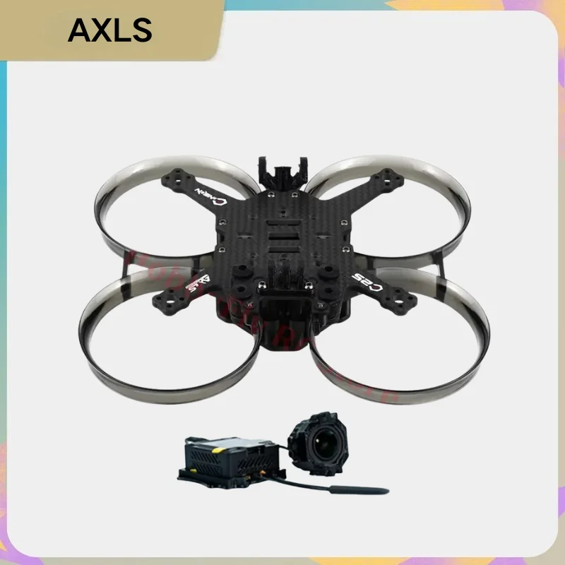 

Axisflying C25 Cinewhoop Frame: 2.5inch Carbon Fiber FPV Drone Kit Compatible with DJI O3 Air Unit, for RC FPV Freestyle