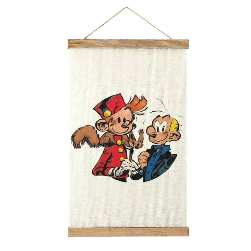 Novelty Les Aventures De Spirou Essential Essential Canvas Hanging Picture Craft Decoration Joke Living Room   Mural Style Decor