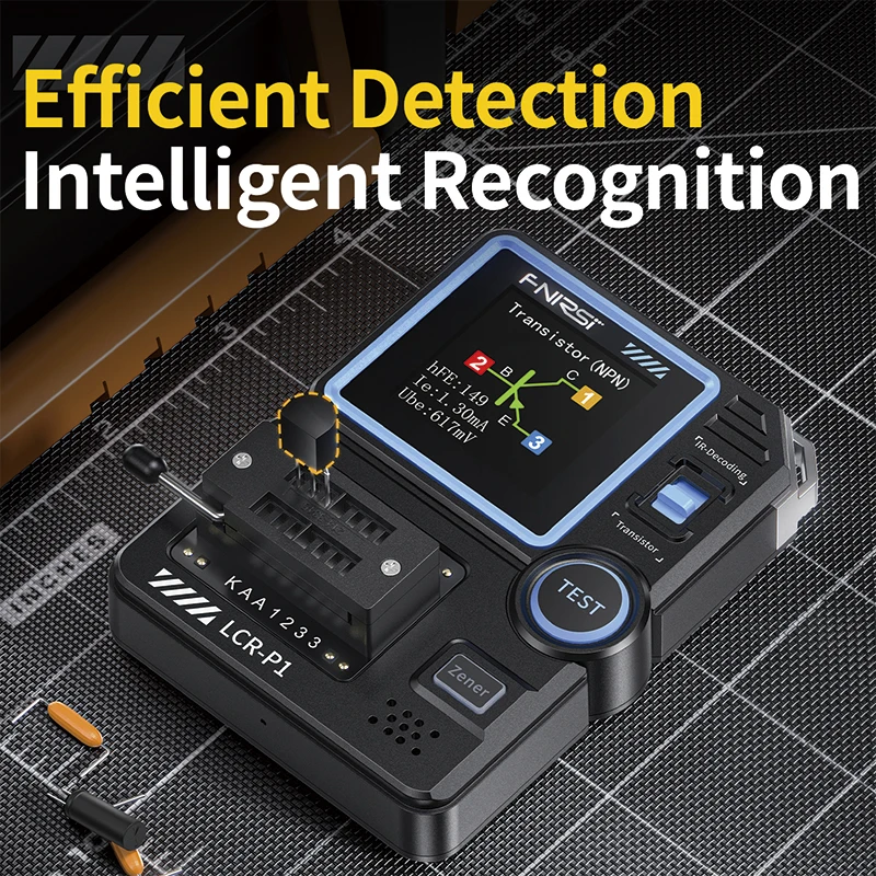 FNIRSI LCR-P1 اختبار الترانزستور المتعدد ديود صمام ثلاثي السعة المقاومة متر ESR MOSFET IR متعددة الوظائف مكافحة حرق #3