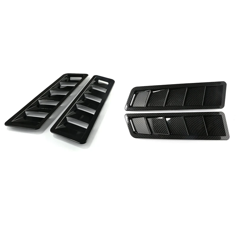 Car Hood Air Intake Scoop, Vent Louver Cooling Panel, Hood Air Intake Panel, ABS,17X5 Inches-A85E